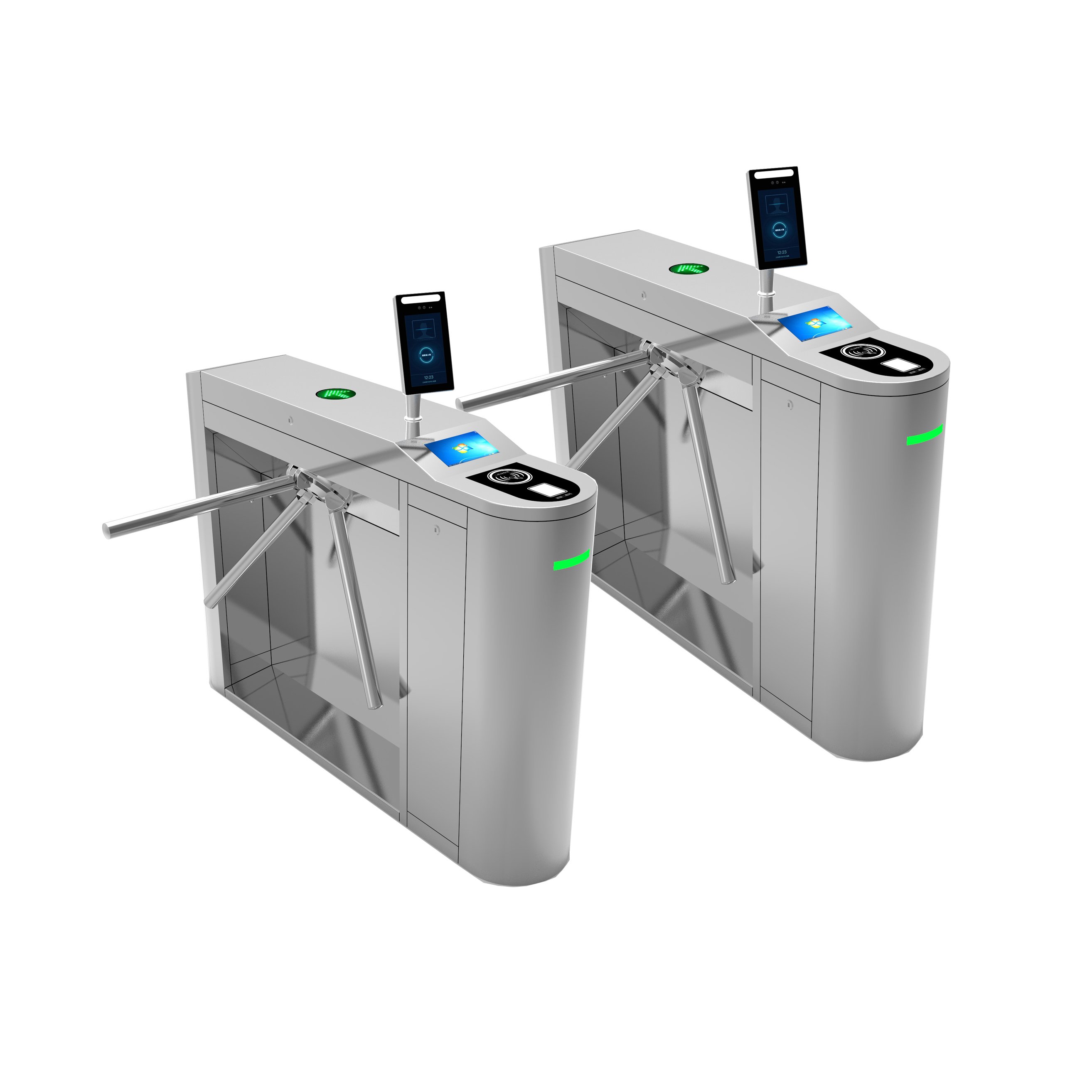 Channel management system With IC ID Card Reader QR code swing Gate Barrier Tripod Turnstile for Residential areas scenic spots