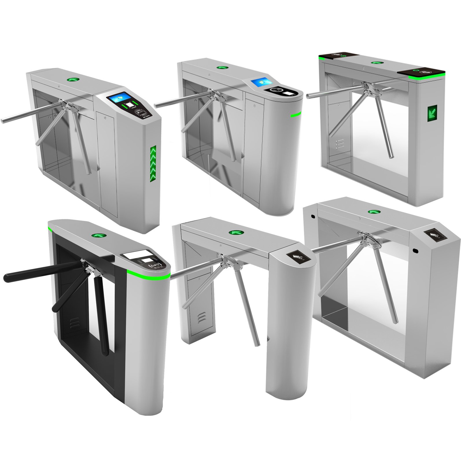 Channel management system With IC ID Card Reader QR code swing Gate Barrier Tripod Turnstile for Residential areas scenic spots