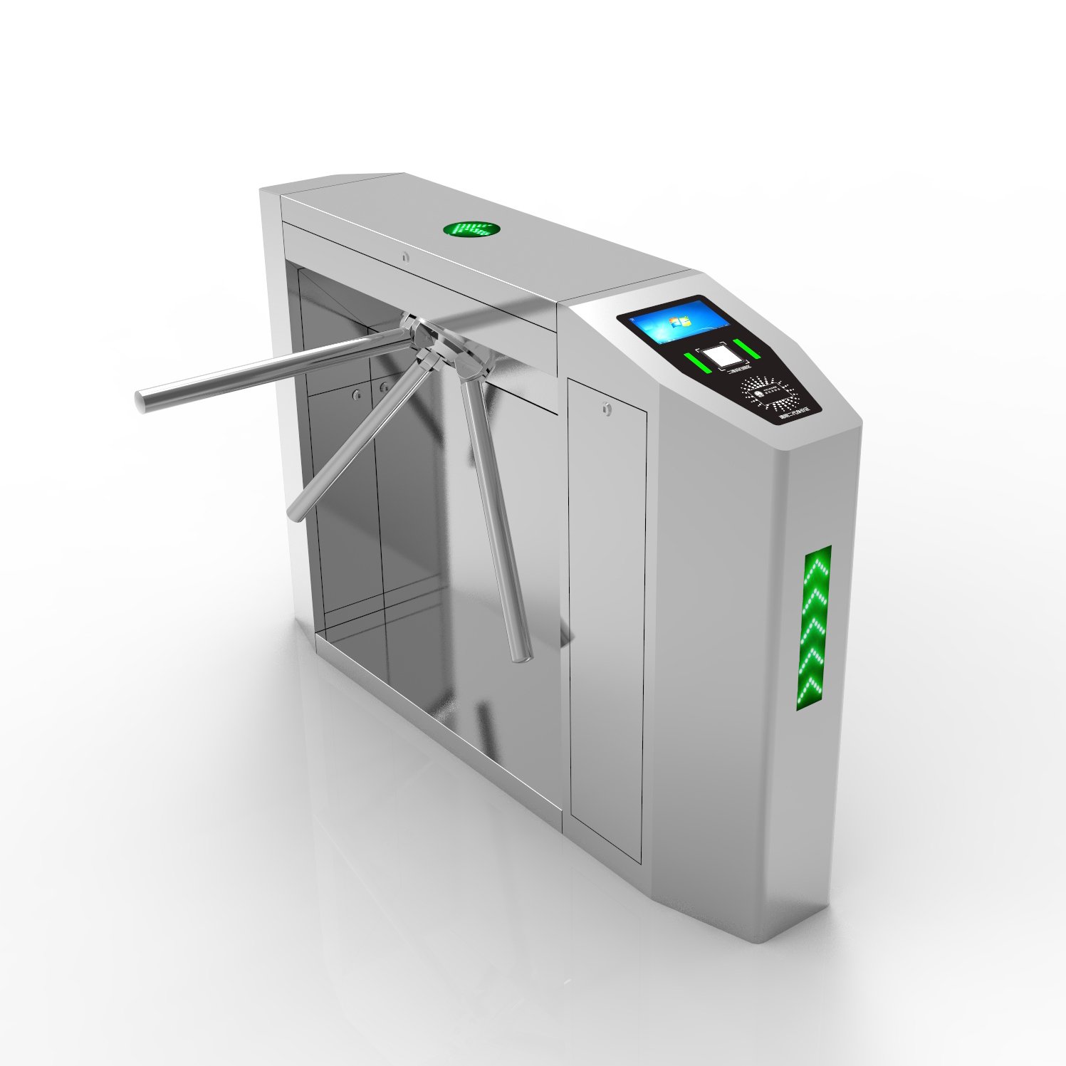 Bosiny Security Access Control Fingerprint Barrier Gate Automatic barcode scanner gate turnstiles for tourist scenic spots