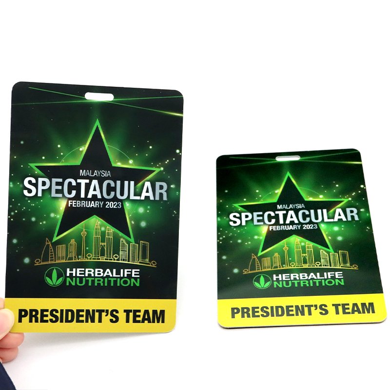 Customized Size Cmyk Full Color Printing VIP Passes Vip Card Id Badge For Events