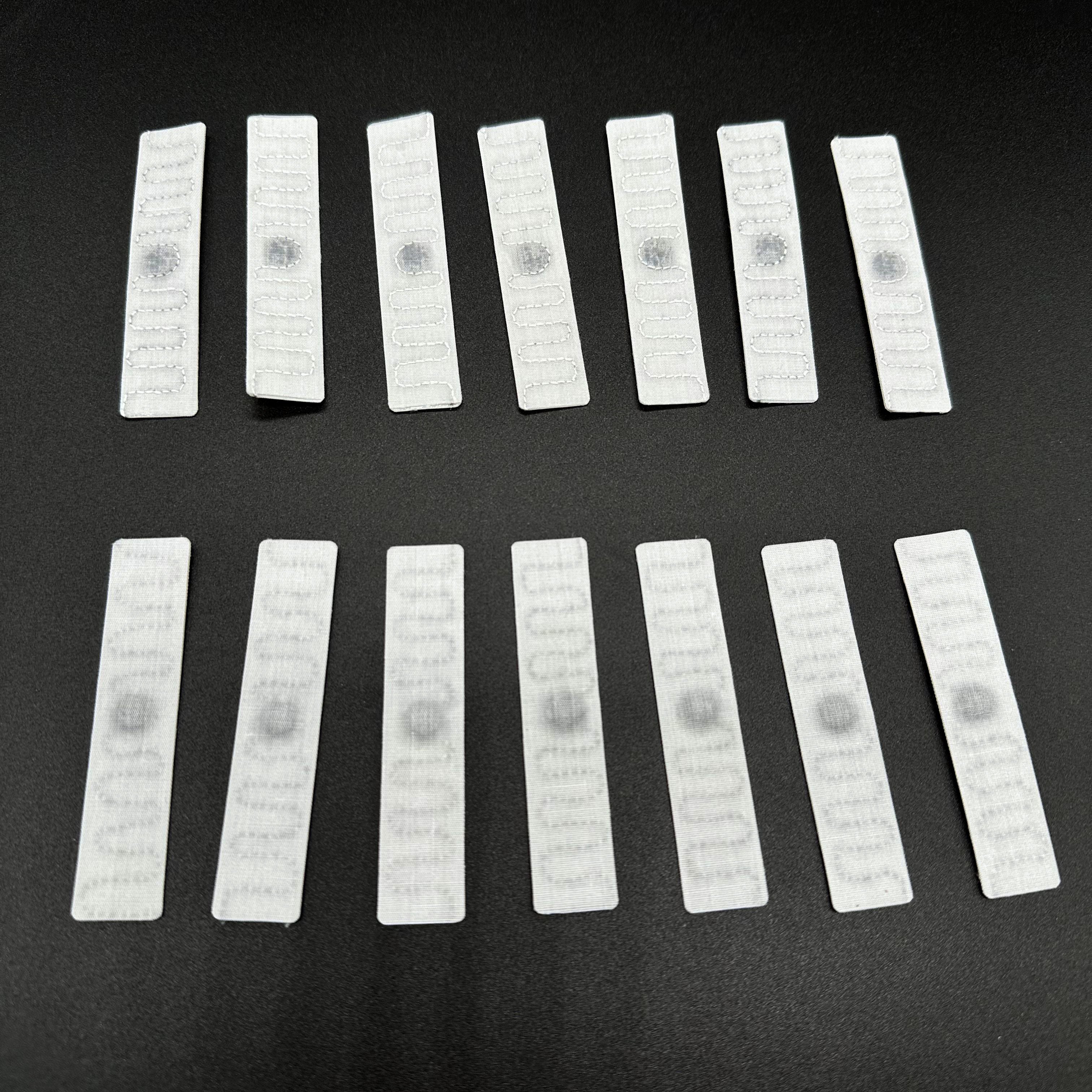 86*16mm Thermo Textile Woven Laundry UCODE 8 UHF Tag Long Reading Range RFID Transponder for Access Control Cards