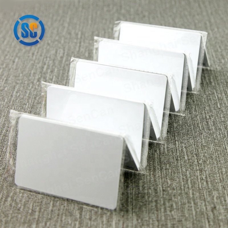 Sencan Hot Sell Customized Printing Business Card 13.56mhz Smart Chip blank PVC Nfc Rfid Cards