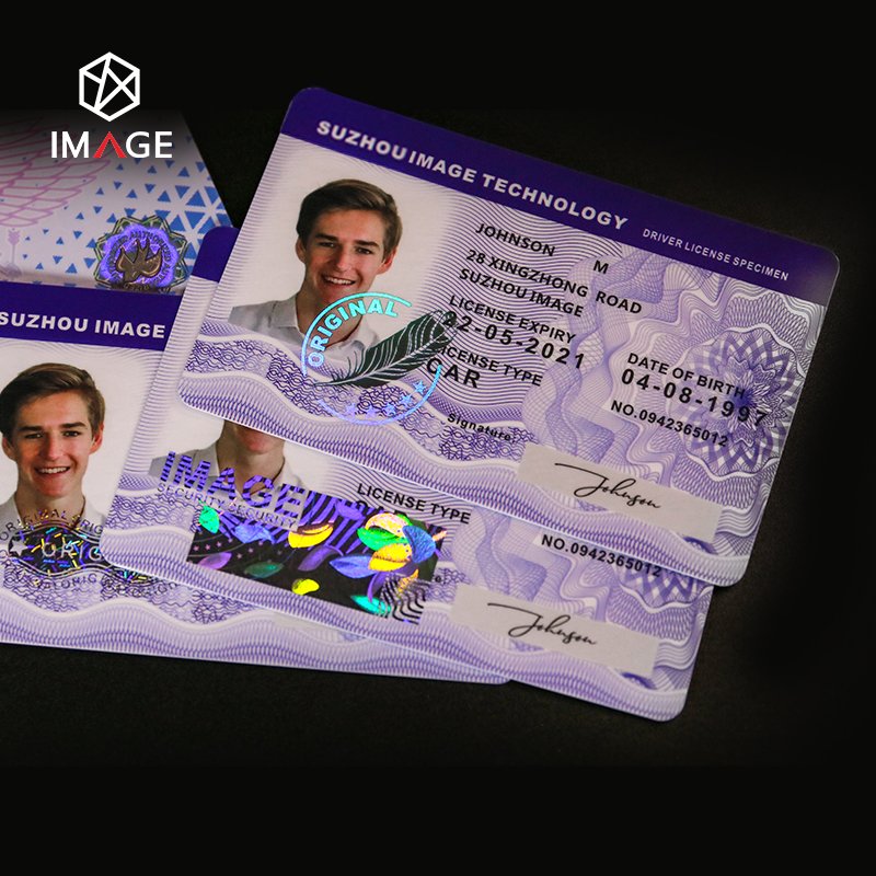 Waterproof Printed ID Card with Hologram, ID Card Hologram Laminate, Hologram Lamination for Identification Card