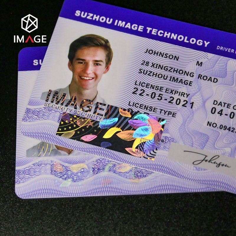 Waterproof Printed ID Card with Hologram, ID Card Hologram Laminate, Hologram Lamination for Identification Card