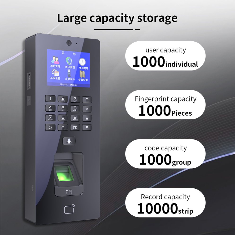 F119-TK Biometric Access Control TCP/IP ID card Fingerprint Attendance Device