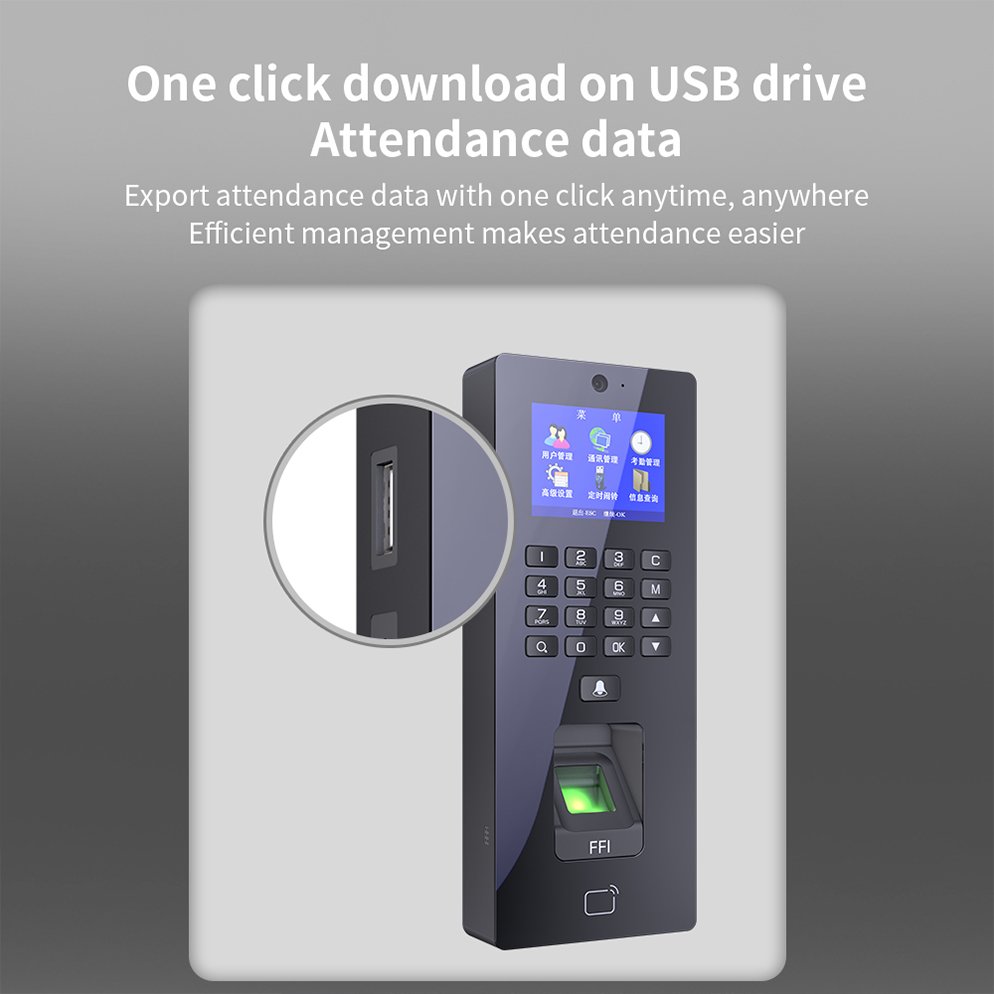 F119-TK Biometric Access Control TCP/IP ID card Fingerprint Attendance Device
