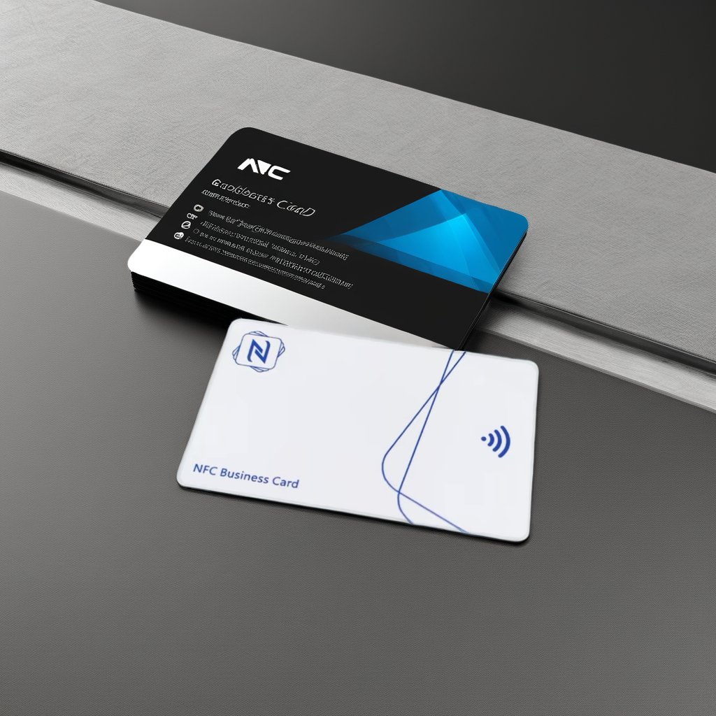 Custom Full Black Matte Finish RFID Smart PVC Business Card Personalized Social Media NFC Digital with 13.56MHz Frequency