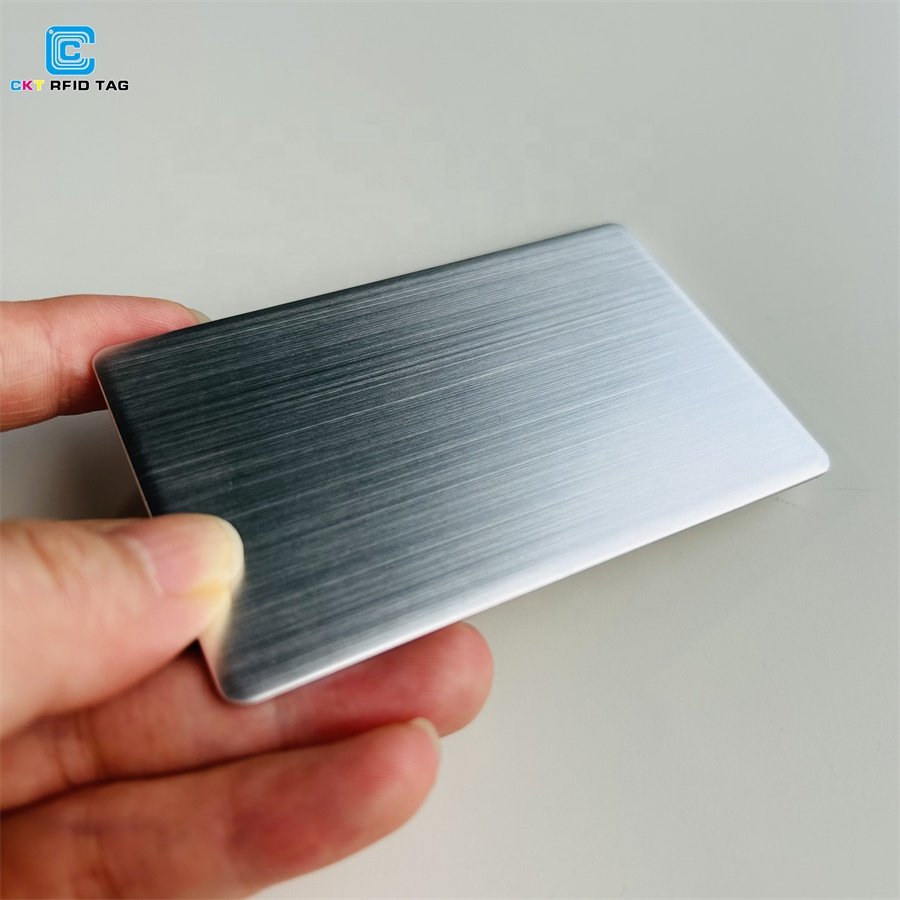 Customable Matte Black Gold Silver NFC Hybrid Metal Card Laser NFC 213 215 216 Hidden Metal Card For Business Card