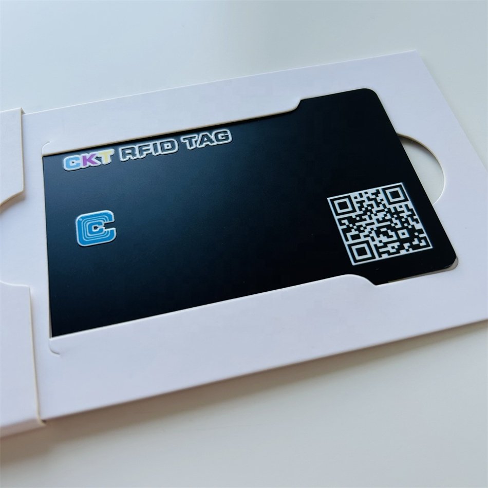 Matte Black PVC NFC Business Card Unique Print Logo Business Cards