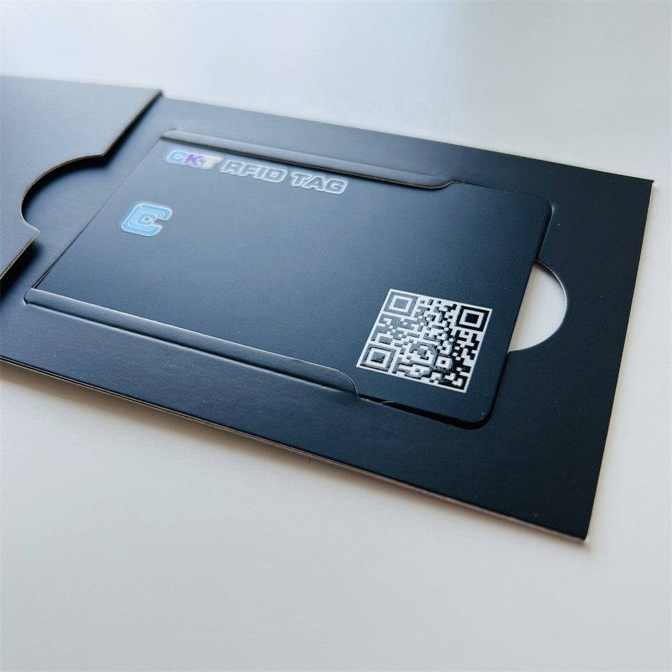 Matte Black PVC NFC Business Card Unique Print Logo Business Cards