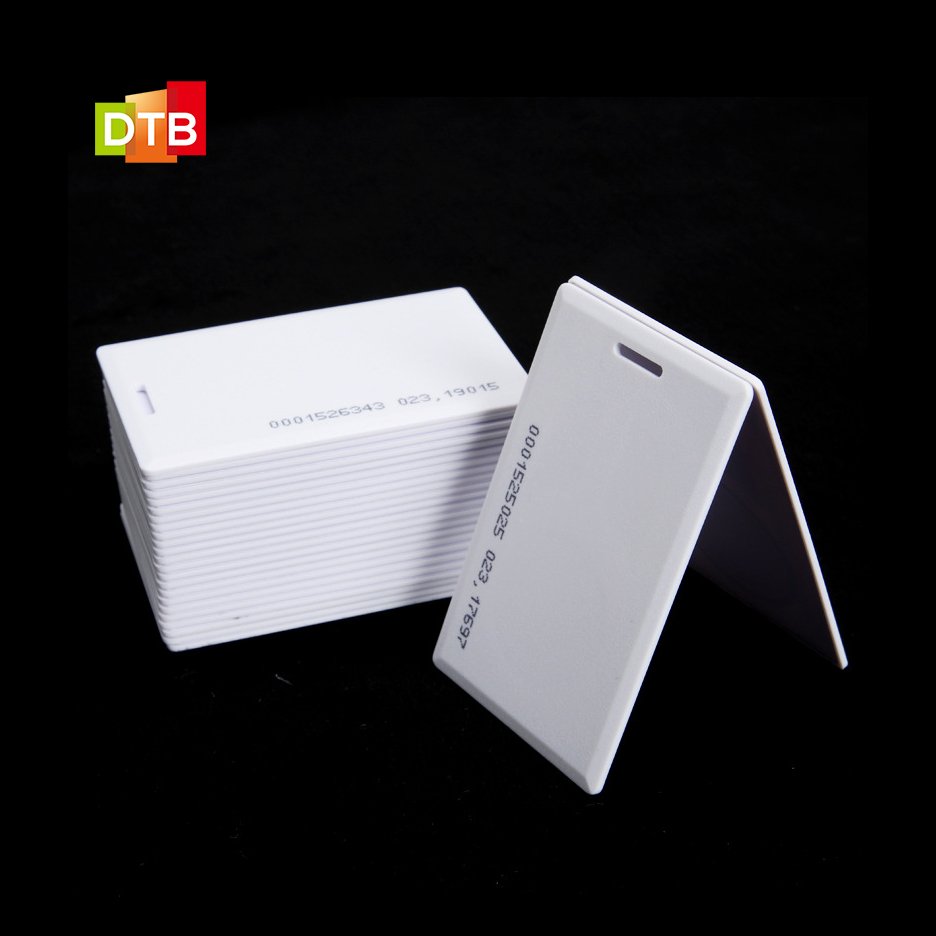 Custom Printing Hanging Clamshell Access Control Rfid Smart Card 125khz Em4100 IDentification Portrait Card Business Name Card
