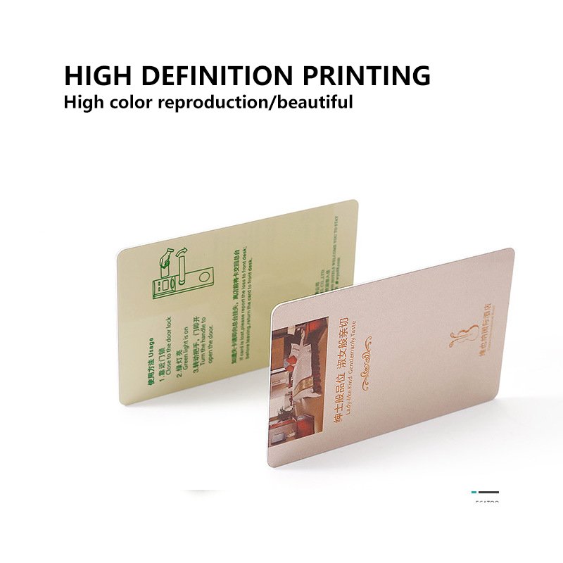 Plastic PVC Contactless Printable Writable Rewritable 13.56mhz Smart Chip RFID NFC Hotel Key Lock Access Control Card