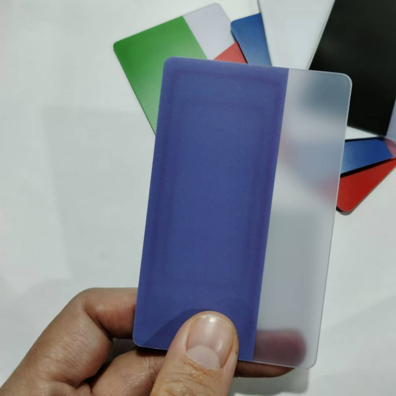 Different color half transparent half color matte /glossy standard card Ntag 213 215 13.56MHZ Access control/loyalty card