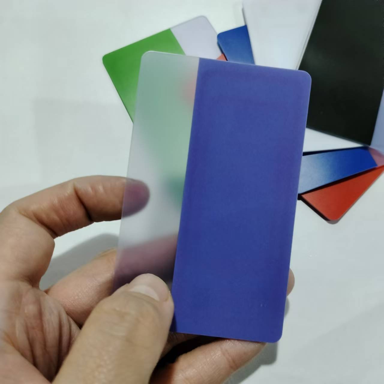 Different color half transparent half color matte /glossy standard card Ntag 213 215 13.56MHZ Access control/loyalty card