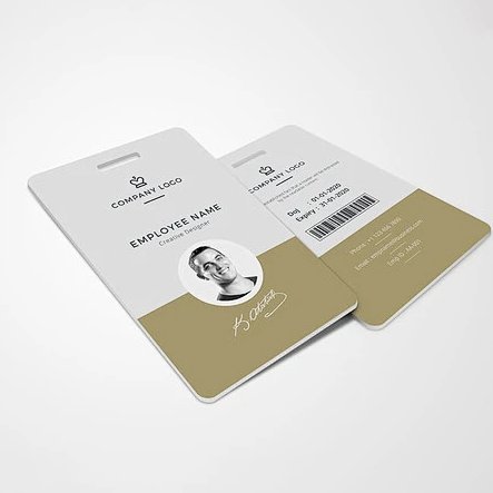 custom wholesale RFID NFC Pvc Hanging Identification Card waterproof photo exhibitor id badge work permit