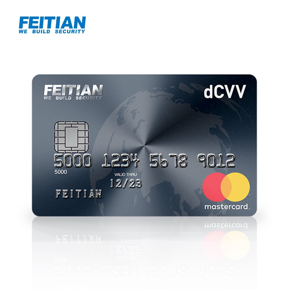 Dynamic CVV DIC One Time Password Banking Card with E-ink Screen Integrated OTP DCVV