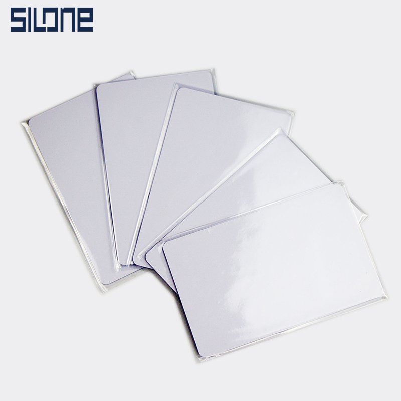SIlone Custom Printing Blank Smart NFC business card 13.56MHz PVC NFC ntag213 ntag215 RFID Card for access control cards