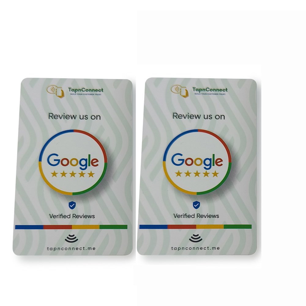 Hot selling Contactless Plastic Nfc Google Review Card Tag213 Google Review Card with Chip