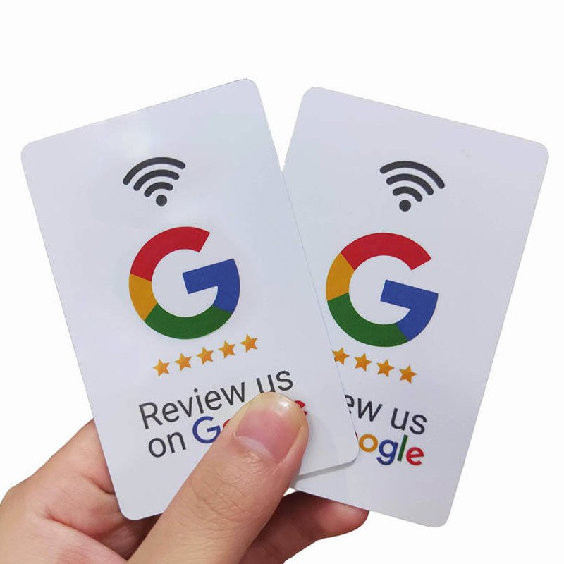 Hot selling Contactless Plastic Nfc Google Review Card Tag213 Google Review Card with Chip