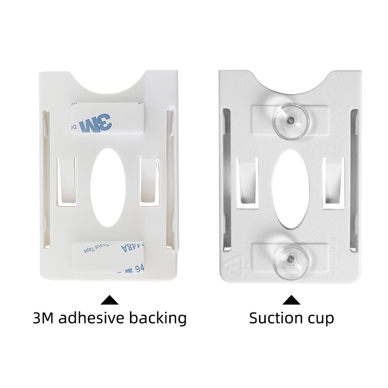 Car Access Control Card Bracket Windshield Card Holder Plastic with Suction Cup Sucker or Back Adhesive for UHF IC ID RFID Card