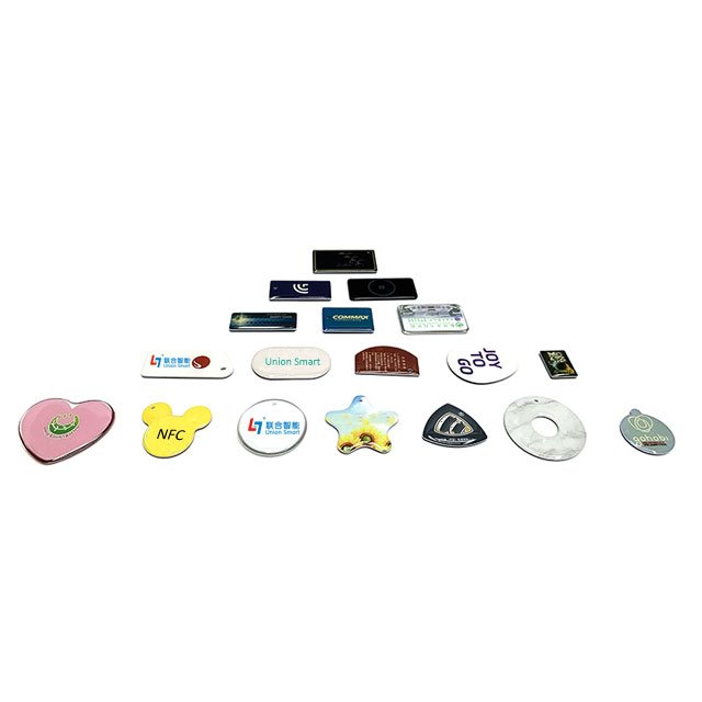 13.56MHz epoxy card 1K memory epoxy keychain business key card charge card