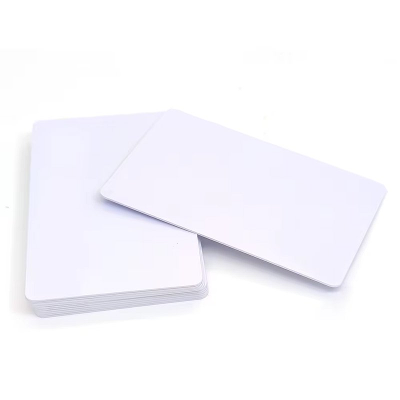In Stock High Quality Printable CR80 125KHz RFID Card Sublimation Plastic White ID Business Blank PVC Card