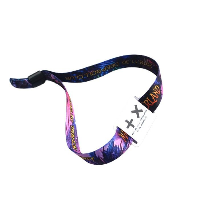 NFC Chip 1K Event Fabric RFID Wristband, Fabric Bracelet with Slide Lock