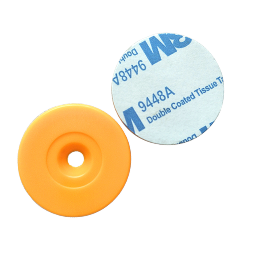 Top sale Waterproof RFID Anti Metal ABS Coin Round Token RFID NFC Hard Outdoor Guard Patrol Tag With Hole