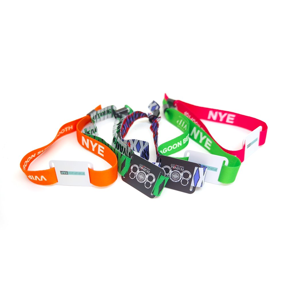 Waterproof RFID NFC Fabric RFID Wristbands Efficient Identification event nfc wristband Access control Card