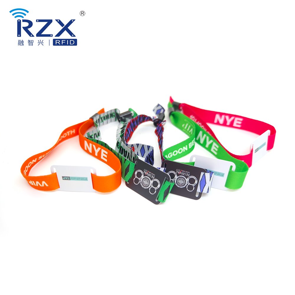 Waterproof RFID NFC Fabric RFID Wristbands Efficient Identification event nfc wristband Access control Card