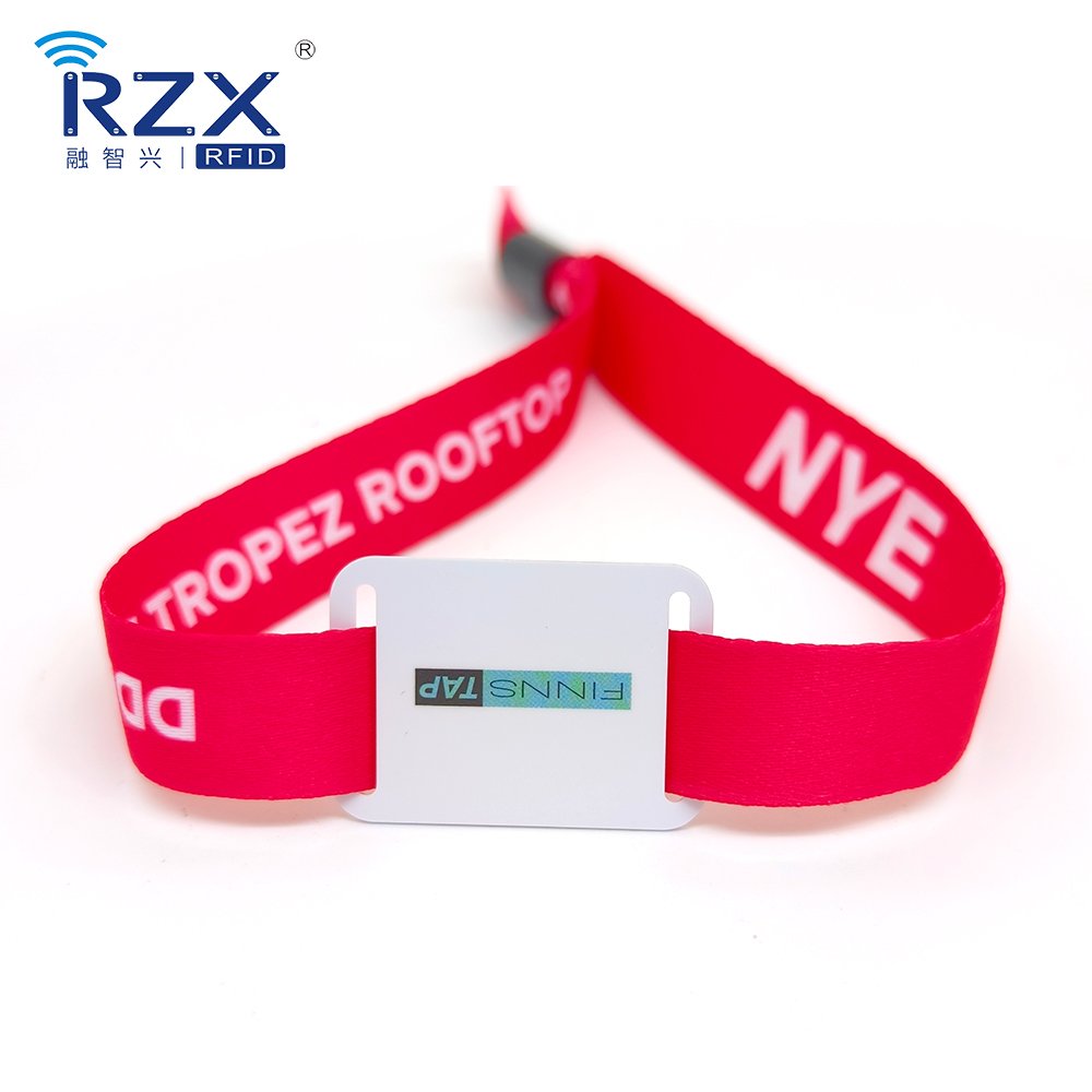Waterproof RFID NFC Fabric RFID Wristbands Efficient Identification event nfc wristband Access control Card