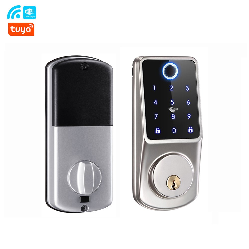 Smart Key Fingerprint Tuya TTLOCK APP Smart Locks Access Control RFID LED KEYPAD Door Lock System