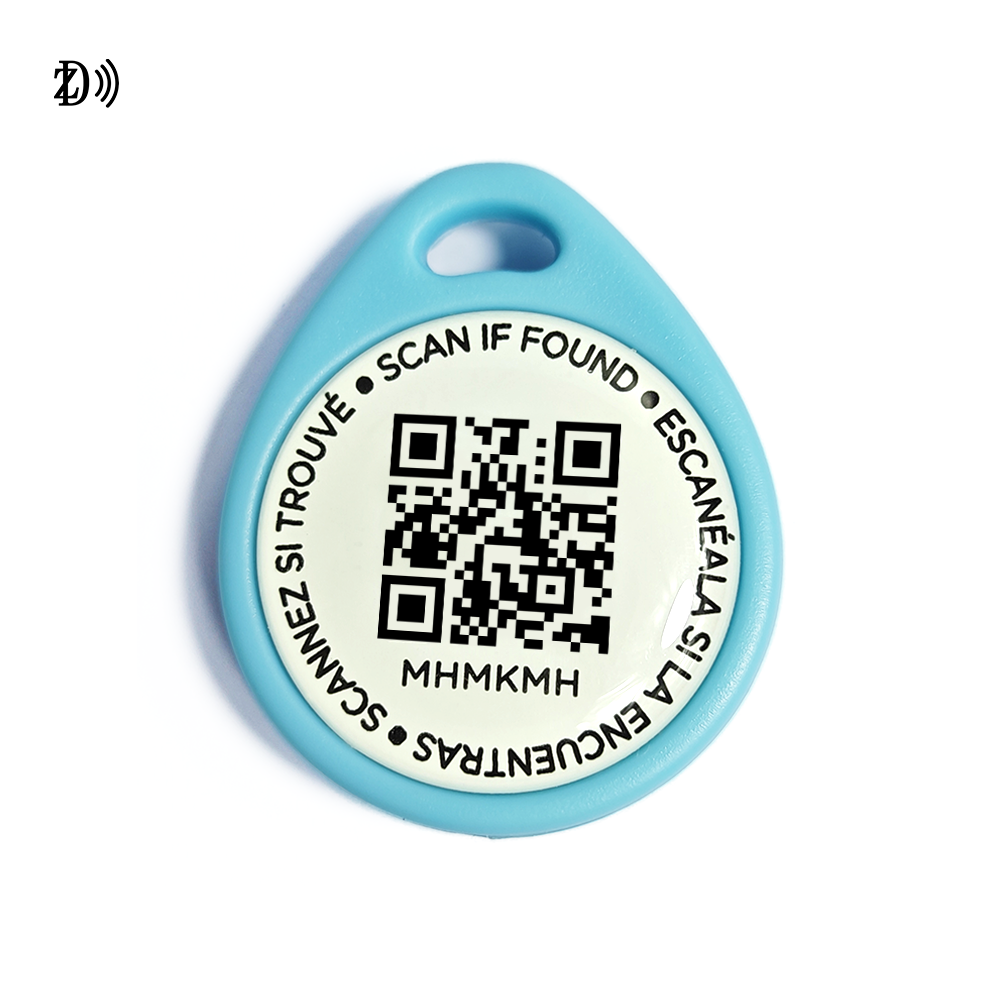 Customized Printing Pet Tags For Engraving 13.56Mhz NFC QR Code Pet ID Tag