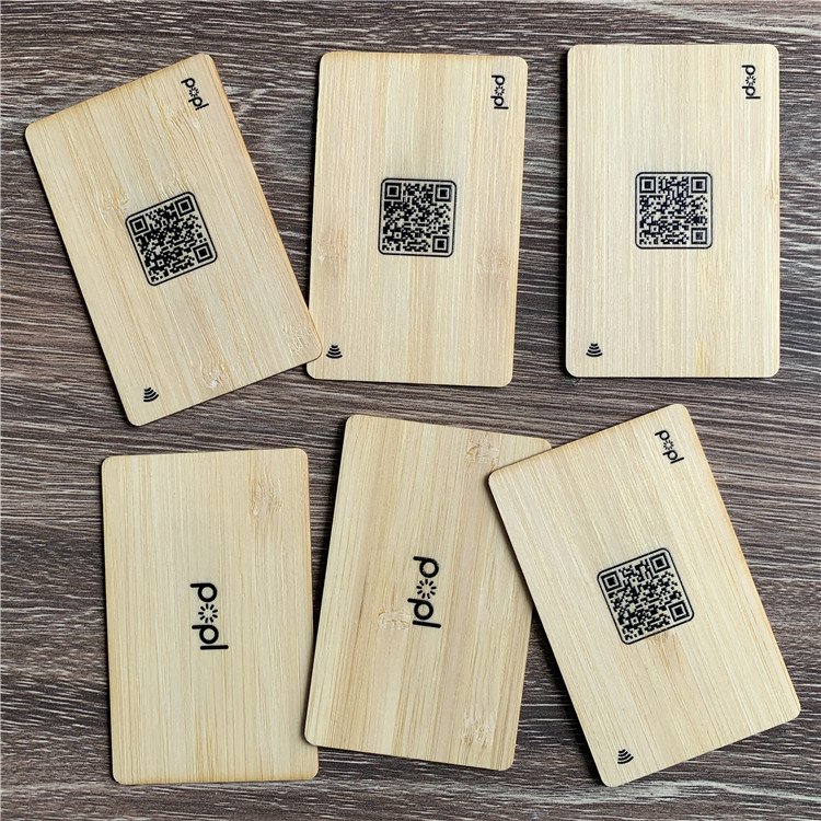 Custom Printed 13.56Mhz NFC Wooden Cards For Hotel