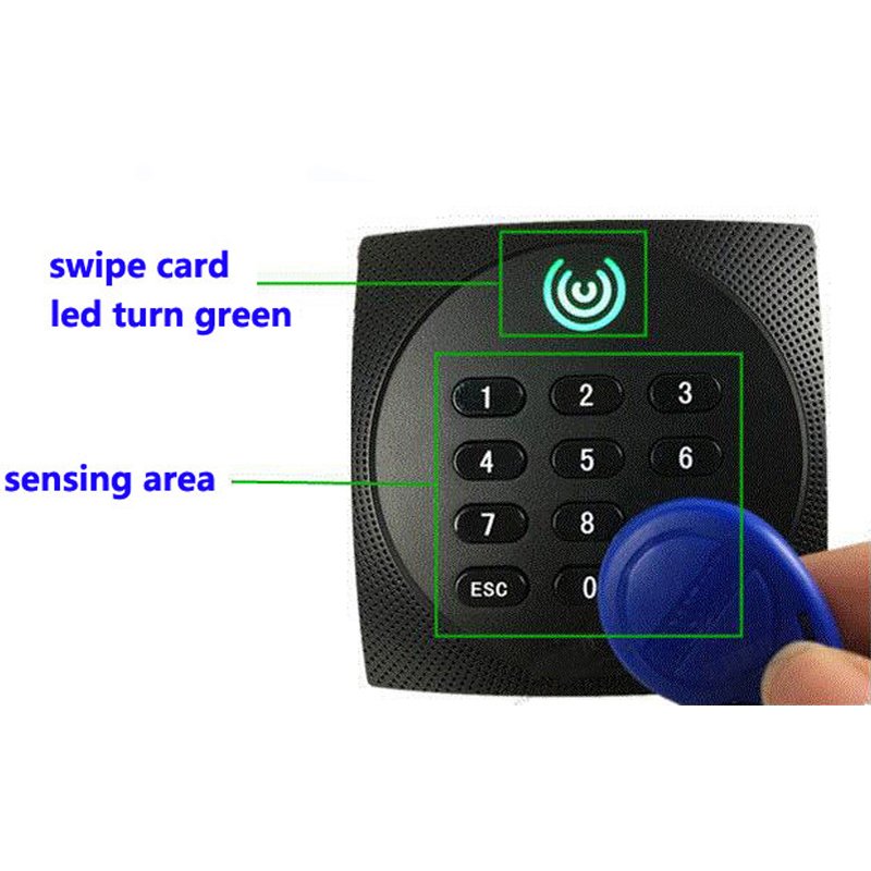 Proximity Card Reader KR602 With 125Khz ID Card And Keyboard Waterproof Wiegand Reader for Door Access Control System
