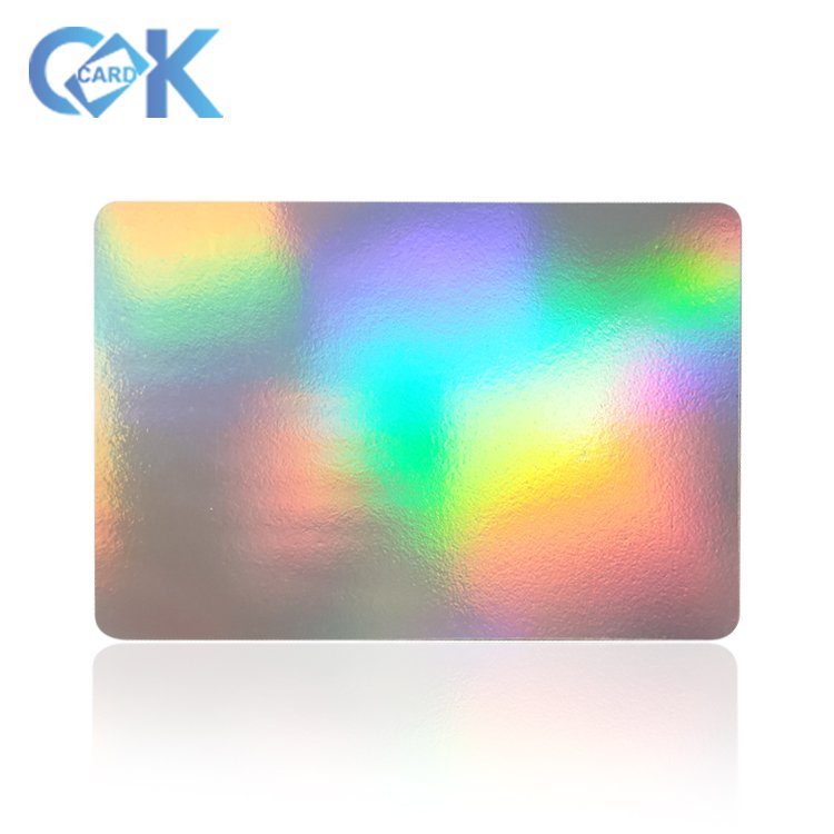 RFID PVC Access Control Card NFC Business Card Printable Hologram Laser PVC NFC Card with Rainbow effect