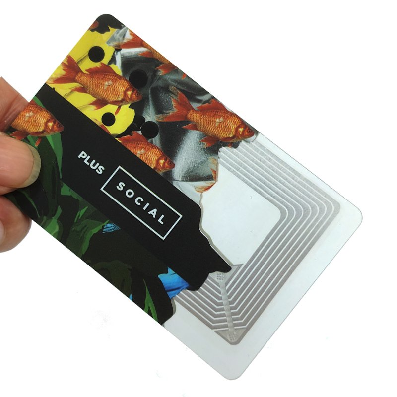 Free design Custom Transparent pvc cards Waterproof qr code visiting clear plastic business smart transparent nfc card