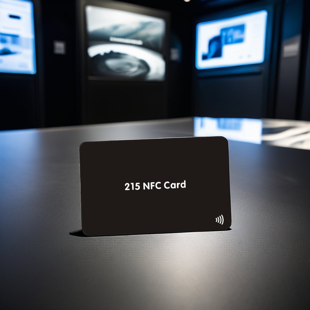 Custom Full Black Matte Finish Waterproof PET RFID Smart Business Card 13.56MHz Frequency NFC Chip for Personal Use Social Media