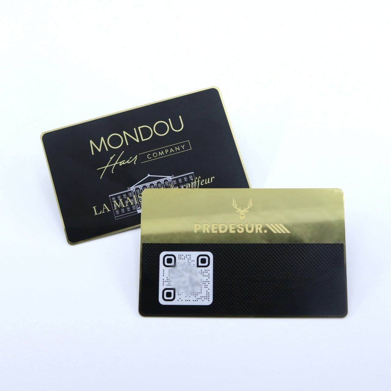 Free Design Creative Custom Logo Shape Size Stainless Steel Luxury Square Metal Card Gold Metal Business Cards