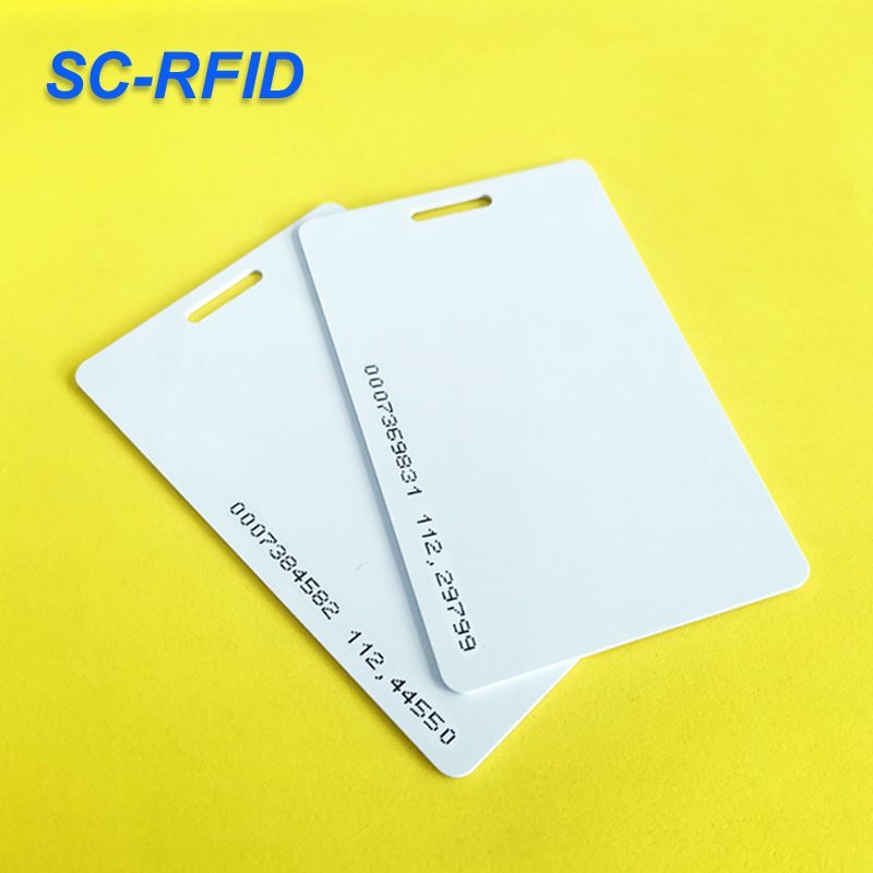 Sencan Wholesale 125khz tk4100 em410 Low Frequency Card Door Access Control rfid key card Blank White RFID Card
