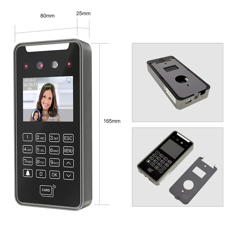 Wifi Cloud Software RFID Card Employee Machine Face Recognition Biometric Attendance Access Control