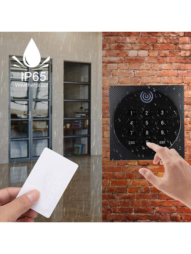 13.56Mhz KR602M Waterproof Card Slave Reader Wiegand 34 Card Password Reader for Door Access Control System IC Reader