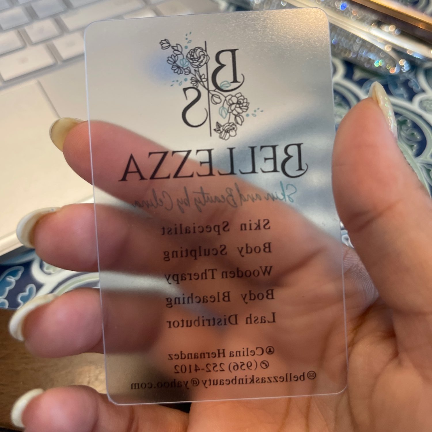 Ntg 215 RFID Blank nfc transparent Cards can custom size logo for Compatible NFC Business Transparent nfc Card