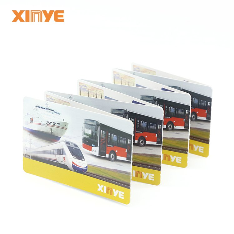 Printable paper rfid nfc ticket card for city bus metro management