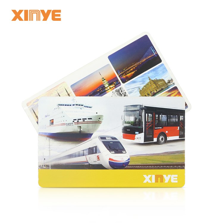 Printable paper rfid nfc ticket card for city bus metro management