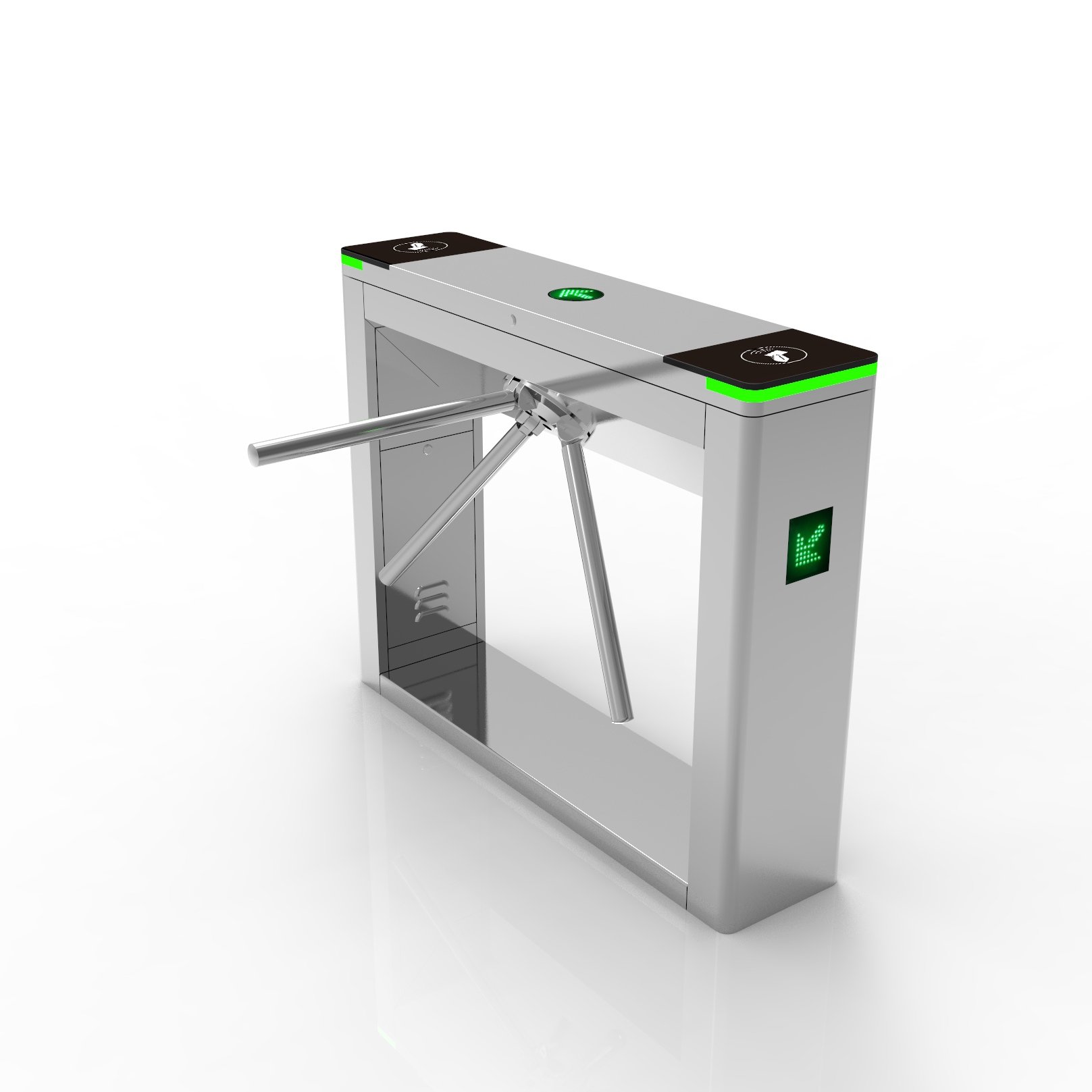 Custom stainless steel new durable brushless automatic movement channel entrance and exit swing brake baffle gate turnstile