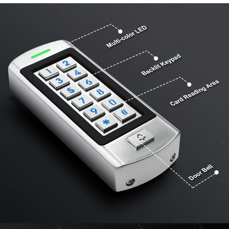 EBKN Access Control Keypad Zinc Alloy GSM Gate Door Access Controller With Keypad