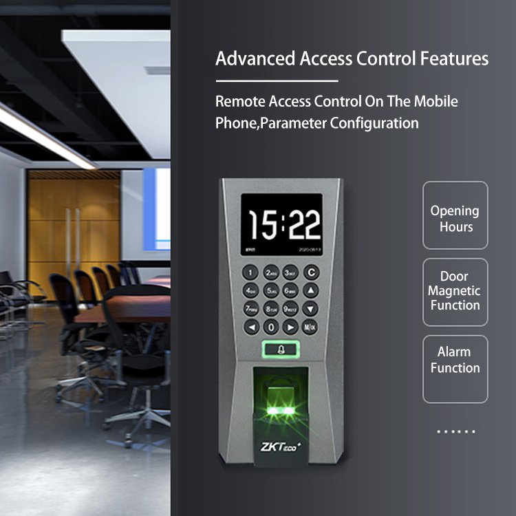 Zk F18 Biometric Fingerprint Access Control And And Time Attendance Device System Price Of Fingerprint Machines 3000 Templates
