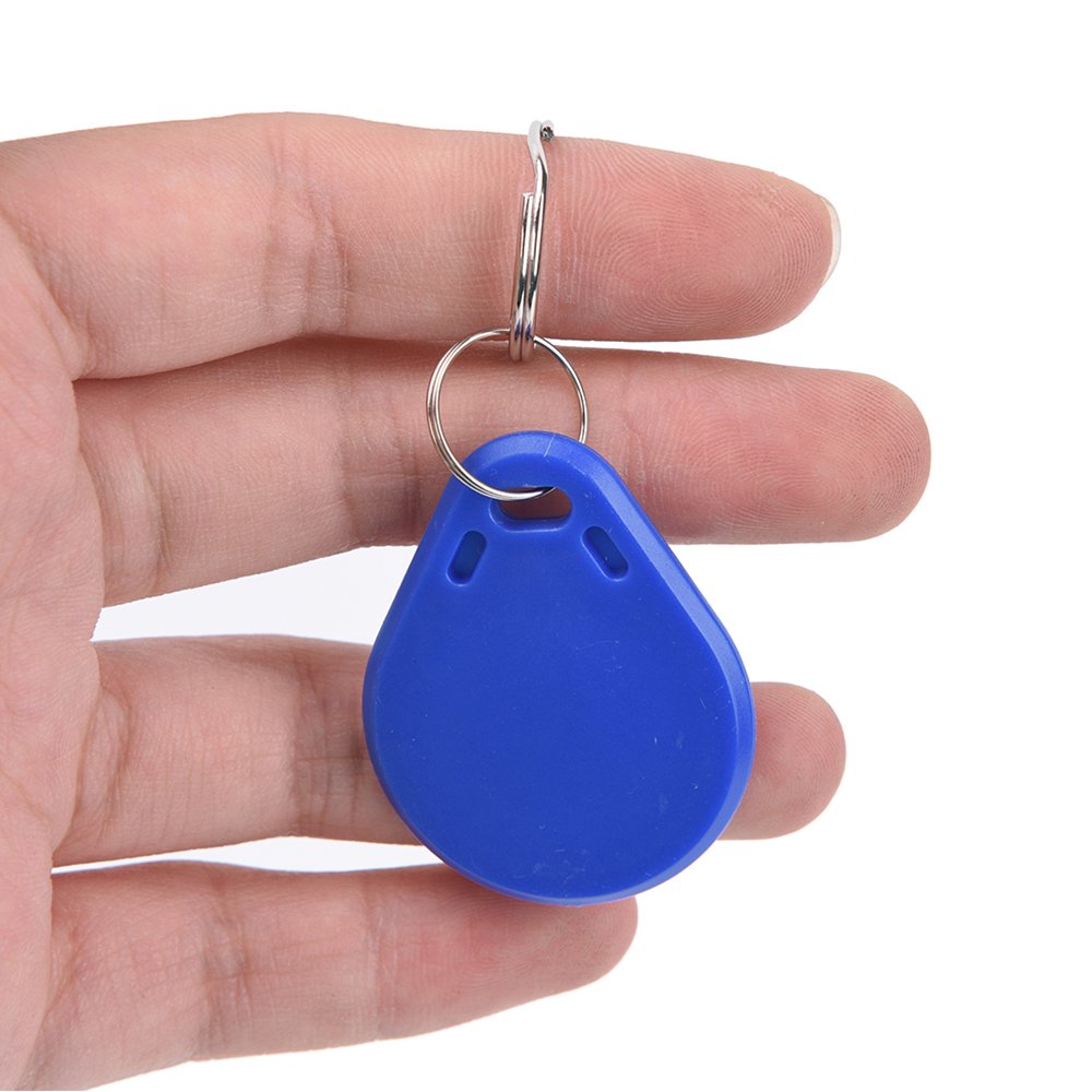 125KHz LF EM4305 T5577 / 13.56MHz HF F08 RFID Tag Rewritable Keyfob with Keychain