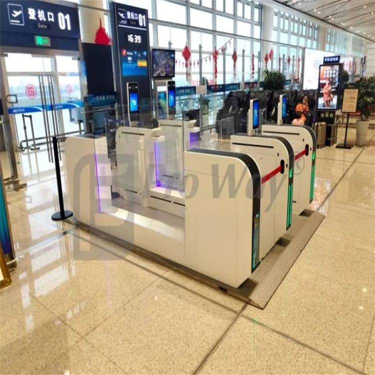 Stations Airports Rfid Turnstile Swing Barrier Gate Access Control Gate With Face Recognition/Card